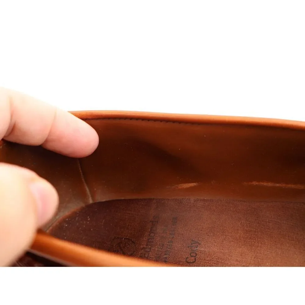 Allen Edmonds Men's Cody Tassel Loafer Size 11 D Brown Leather Slip On Shoe